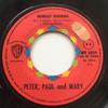 7-дюймовая пластинка PETER PAUL MARY Monday Morning WV5059 Warner Bros. 1965 Франция Скала Использованная