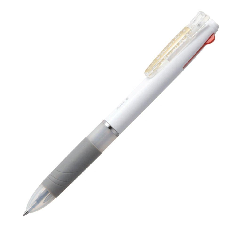 Zebra Ballpoint Slurry 10 3-Color Pen, 3C, 0.5mm, White, Pens, B-B3AS11-W
