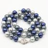 Wholesale And Retail Product Beautiful Noble 8MM Mixed Color Ball Shell Pearl Long Necklace DIY Mother's Day Gifts 18inch SD339