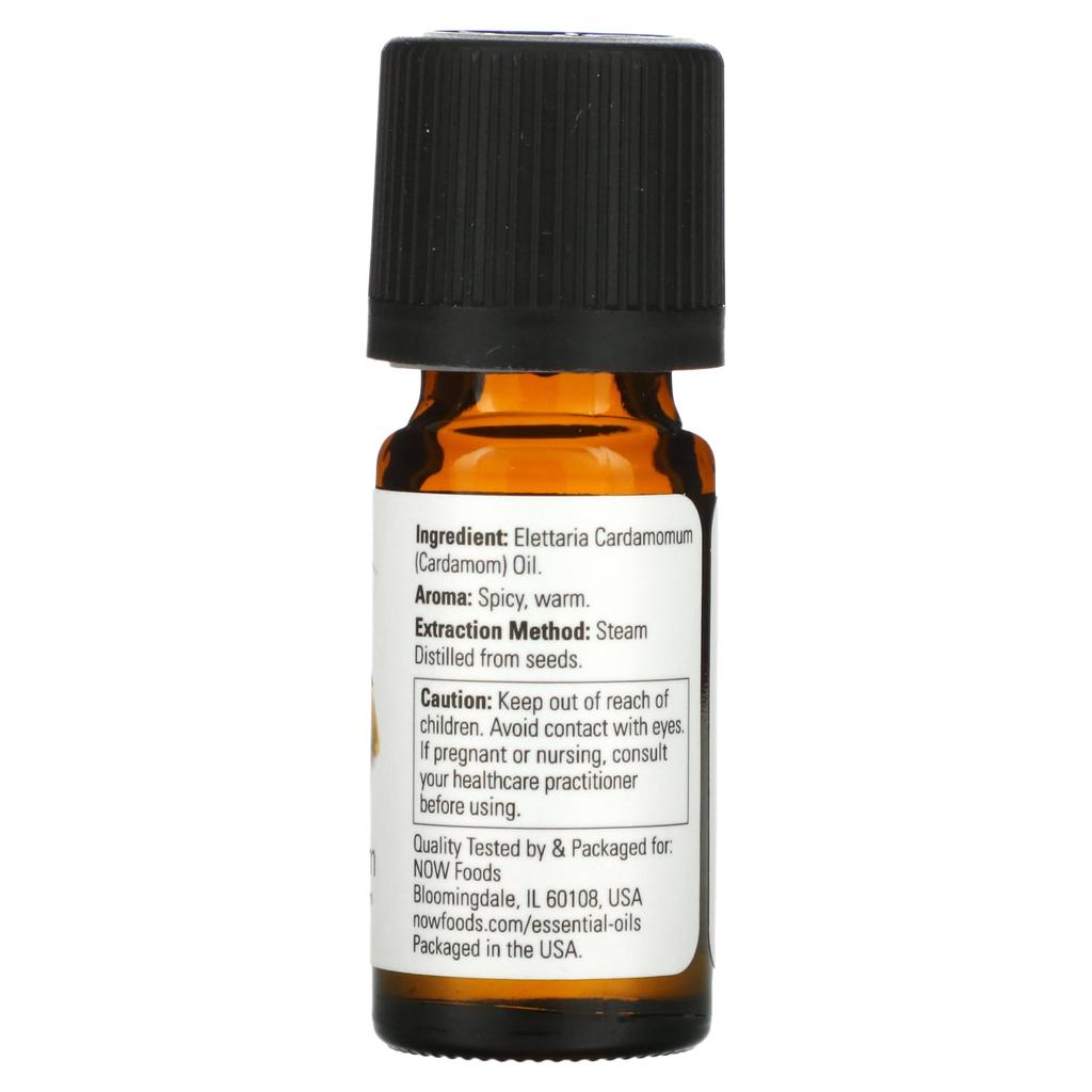 Now Foods Essential Oil, 100% Pure Cardamom, 1/3 Fl Oz (10 Ml)