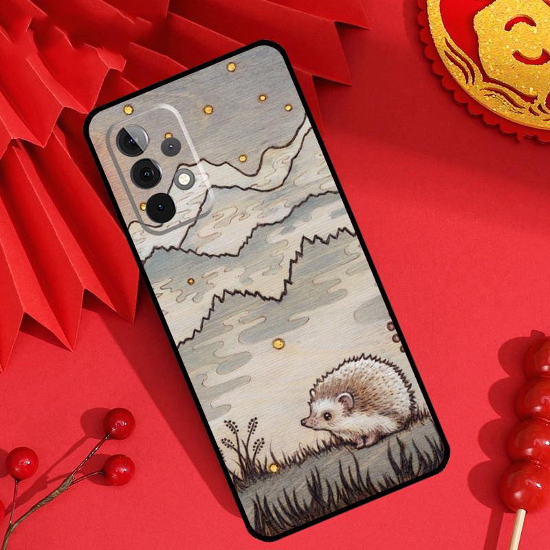 Кавайный Ёжик Сердце Милый Чехол Для Samsung Galaxy M15 M55 M31 M13 M11 M12 M14 M06 M16 M36 M56 M53 M32 M52 M35 M34 M54