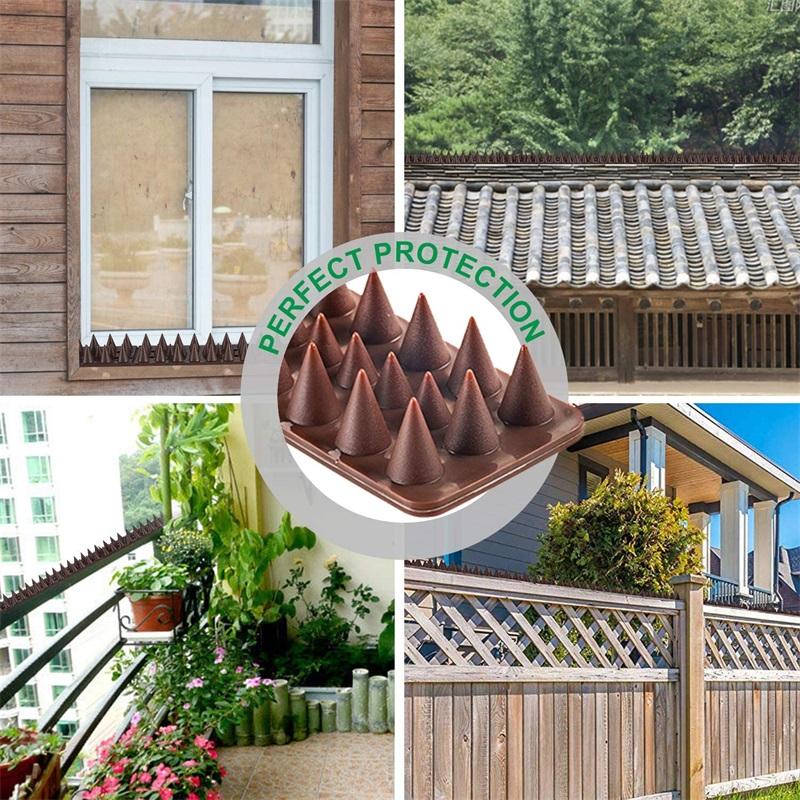 12 шт. Пластиковые шипы для защиты от птиц и голубей, отпугивающие птиц и вредителей