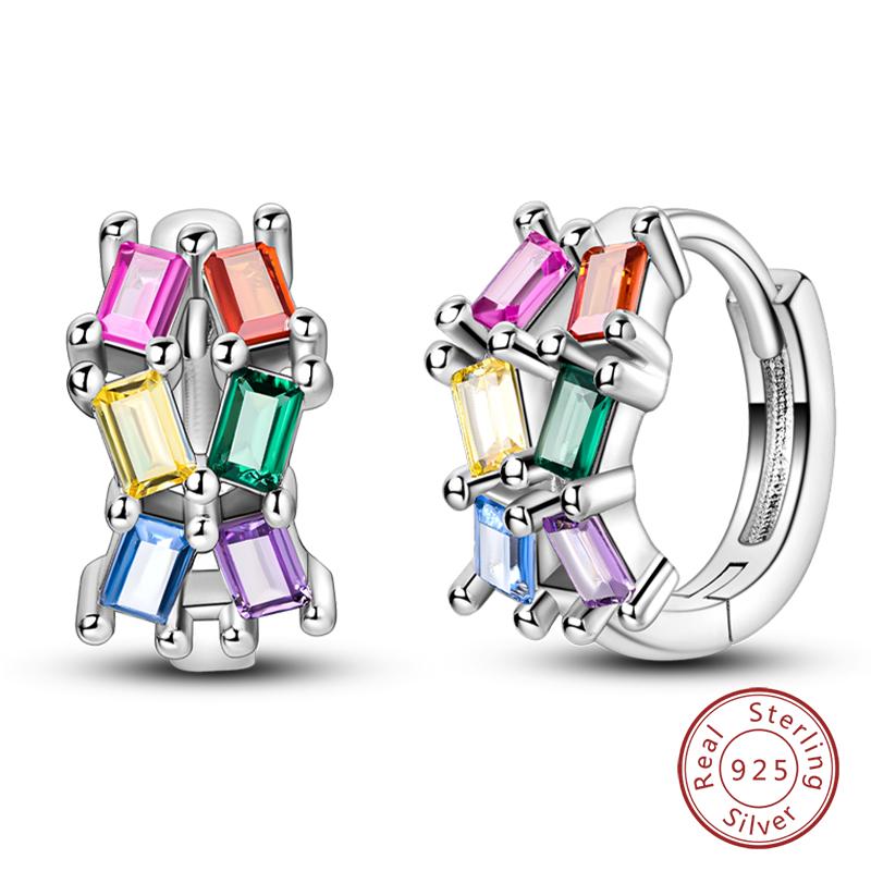 Серьги-тюльпаны из стерлингового серебра 925 пробы для женщин, двойные серьги-кольца в виде бабочки из кубического циркония, изящные помолвочные украшения