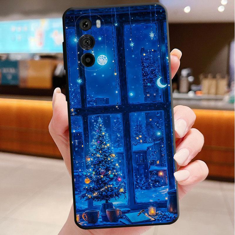 Merry Christmas Tree Funda Phone Case For Motorola Edge 50 40 Pro 60 50 40 30 Ultra Neo Fusion Moto G Play G Stylus G Power G