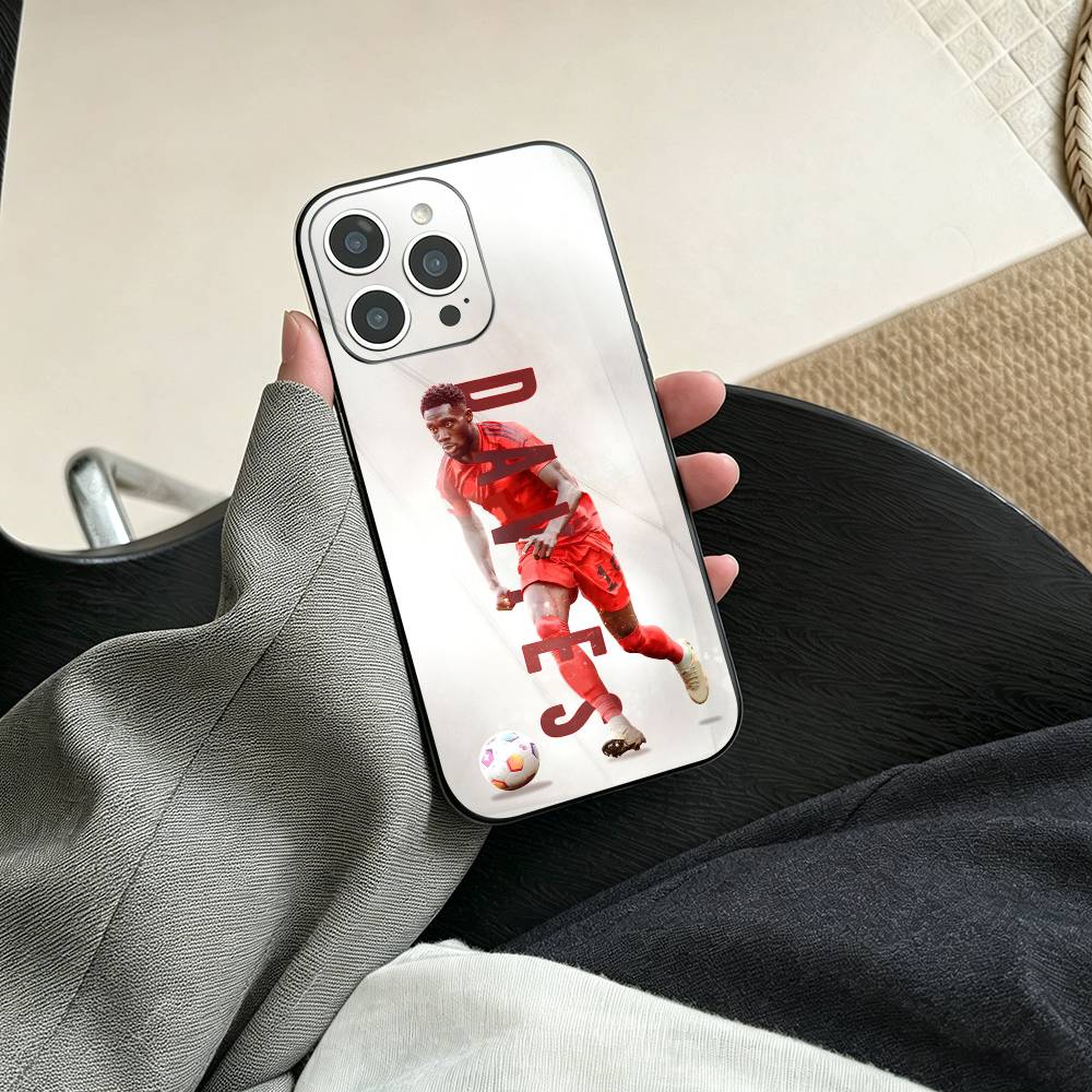 A-Альфонсо Дэвис Чехол для телефона для iPhone 17, 16, 15, 14, 13, 12, 11 Plus, Pro Max, Другие Мягкий Черный Чехол