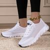 Summer Women's Shoes Hollowed-out Woven Women's Sports Casual Shoes Light Mesh Running Shoes White Shoes