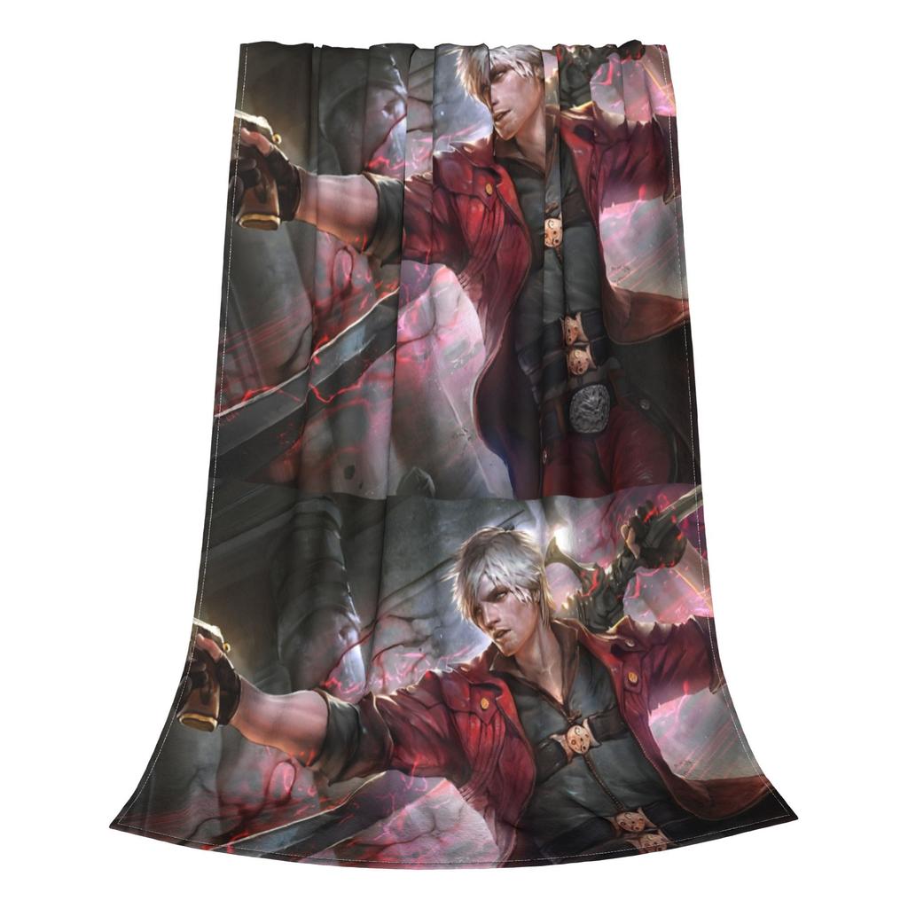 Game Vergil Dmc Blanket Devil May Cry Wool Funny Warm Throw Blanket for Home  Winter