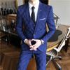 Men's Clothing Autumn Men's Plaid Suit Three-piece Wedding Suit Dress Suits & Blazers