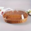 Contemporary Rattan Bread Basket with Acrylic Dome Lid, Multipurpose Wicker Serving Tray, Durable and Washable, for Desserts, Fruits, Picnics