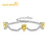 Zircon Bracelet Jewelry Geometric Bead Chain Link Bracelets Fashion Fine Wedding Gift for Girlfriend Women
