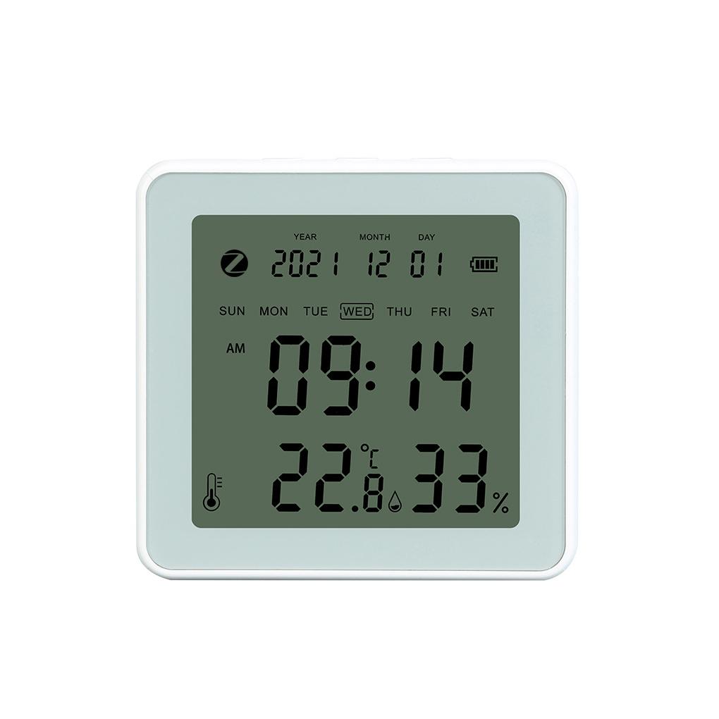 Tuya Zigbee Интеллектуальный датчик температуры и влажности для помещений с ЖК-дисплеем Цифровой гигрометр в реальном времени Термометр Измерение температуры в помещении