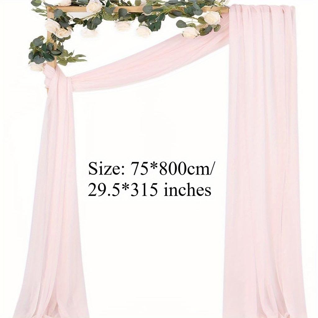 1Pc Wedding Chiffon Yarn Forest Lawn Outdoor Arch Decoration Drape