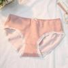 Plus Size Women's New Cute Plain Cotton Soft Breathable Skin Friendly Panties