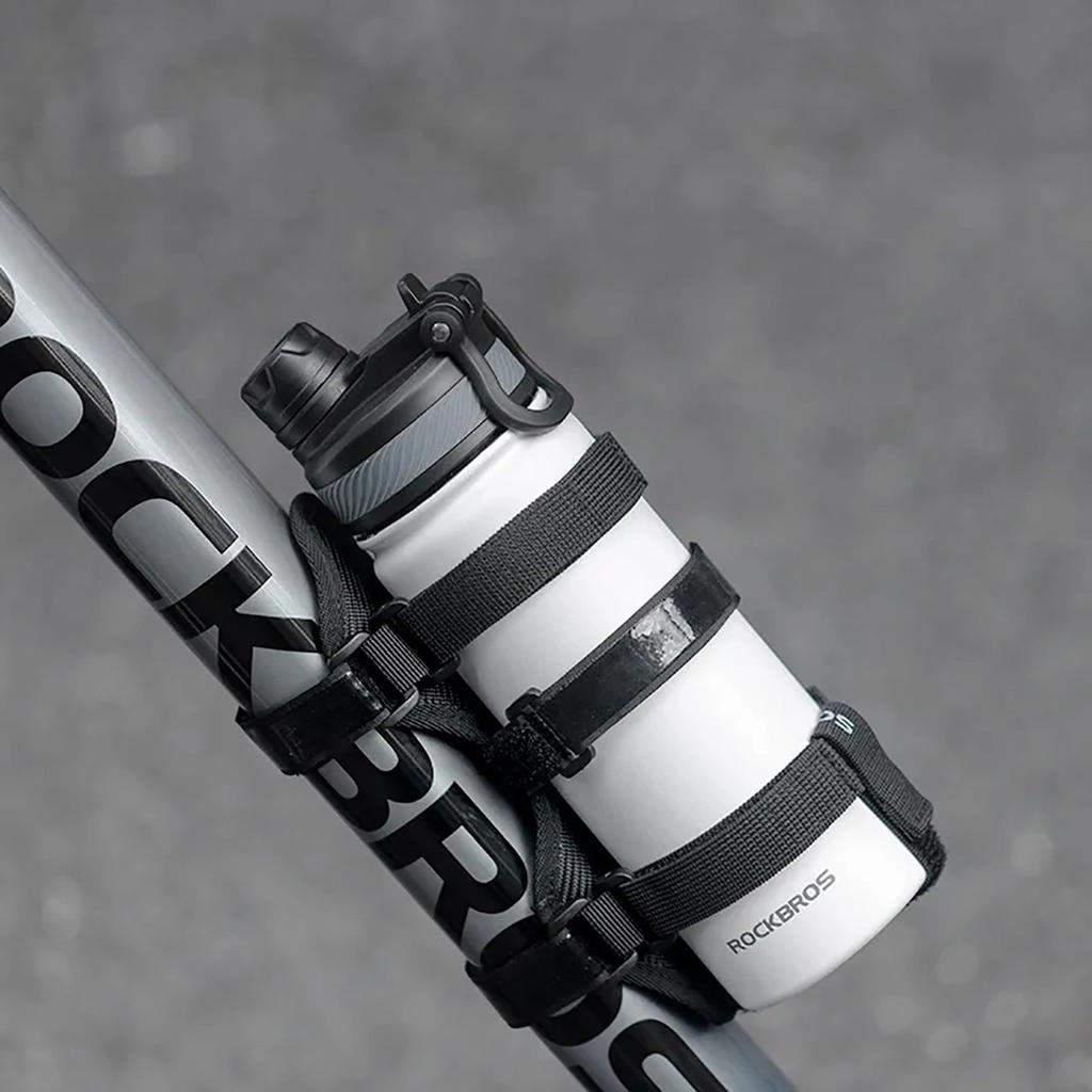 Rockbros 50210064001 Bicycle Strap With Velcro For Bluetooth Speaker Or Water Bottle - Black