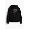 Толстовка с капюшоном HM Oversized Print, черная, the Cure