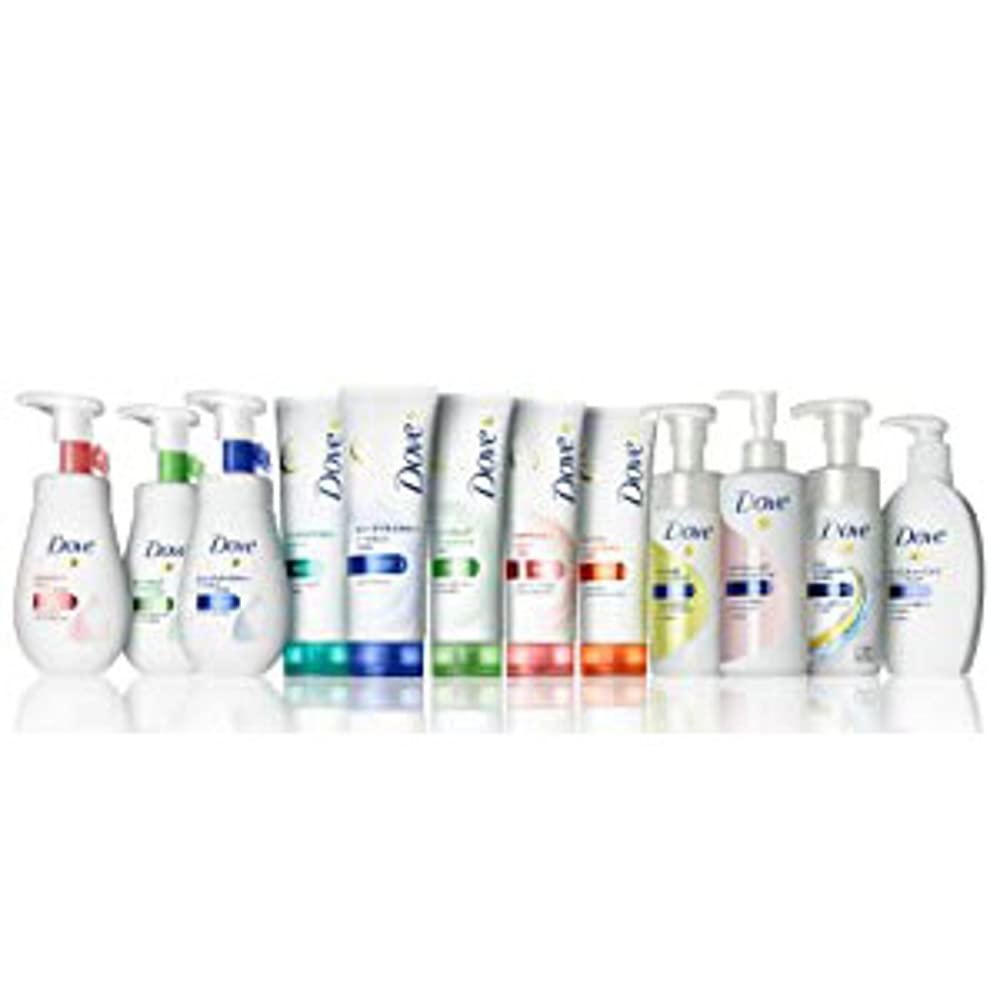 Dove 3-in-1 Makeup Remover Foaming Facial Cleanser with Pump + Refills (135ml + 2 X 120ml) with Leaflet