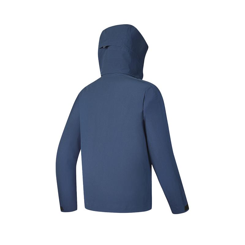 Men's Jacket FILA Waterproof, Windproof, And Water Repellent Windbreaker Jacket Unisex Dark Lu Blue