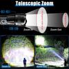 10000LM 30W Portable LED Flashlights USB Rechargeable Light High Power Tactical Modes Torch Waterproof Outdoor Camping Emergency