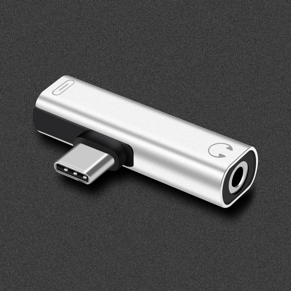 Mini Cable Connector USB C Type-C To 3.5mm Adapter Headphone Jack Audio Convertor AUX Splitter