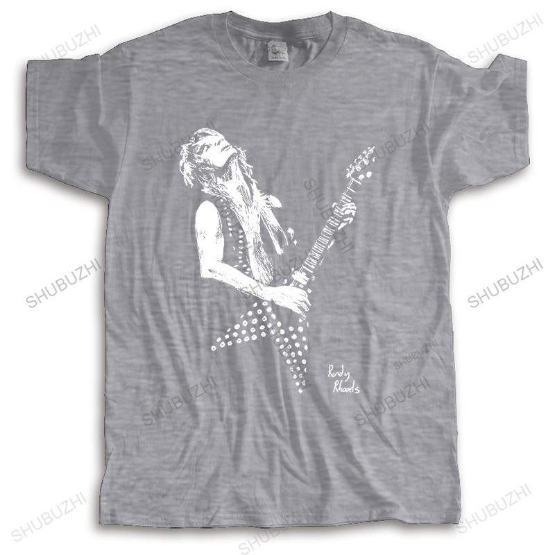 Hot sale homme summer tshirt brand oneck t shirts Randy Rhoads Guitar Tribute Fashion cotton Unisex Teeshirt Euro size TOPS