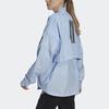 Adidas Myshelter Windweave Cardigan Color Block Loose Long Sleeve Jacket Women Jacket Blue HK4736