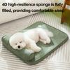 Большая лежанка для собаки, противоскользящий ортопедический коврик для питомца со съемным моющимся чехлом, подушка для сна щенка с поддержкой шеи для пола в помещении, маленькая, средняя, большая