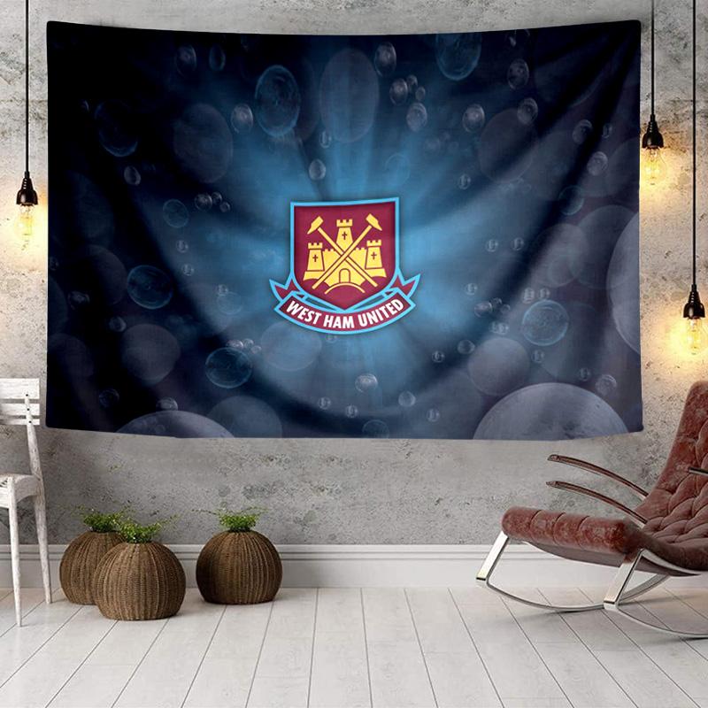 1PC West Ham United Tapestry Hanging for Bedroom,Livingroom, Playroom,Decor Art Room Wall Tapestry Holiday and Birthday Gifts