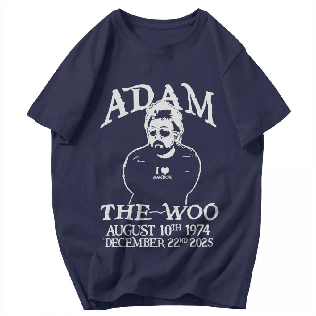 Мужская футболка Adam The Woo RIP Винтажная Уникальная Y2K Графическая Аниме Унисекс Одежда Футболки
