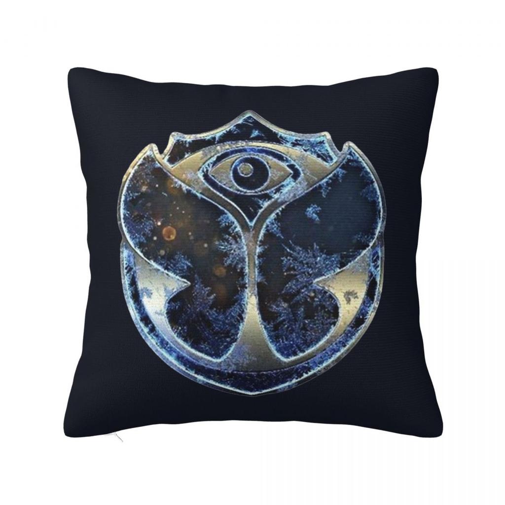 Tomorrowlandd Flag Pillowcase Polyester Cushion Cover Decorative Music Festival Throw Pillow Case Cover Home Square 18'
