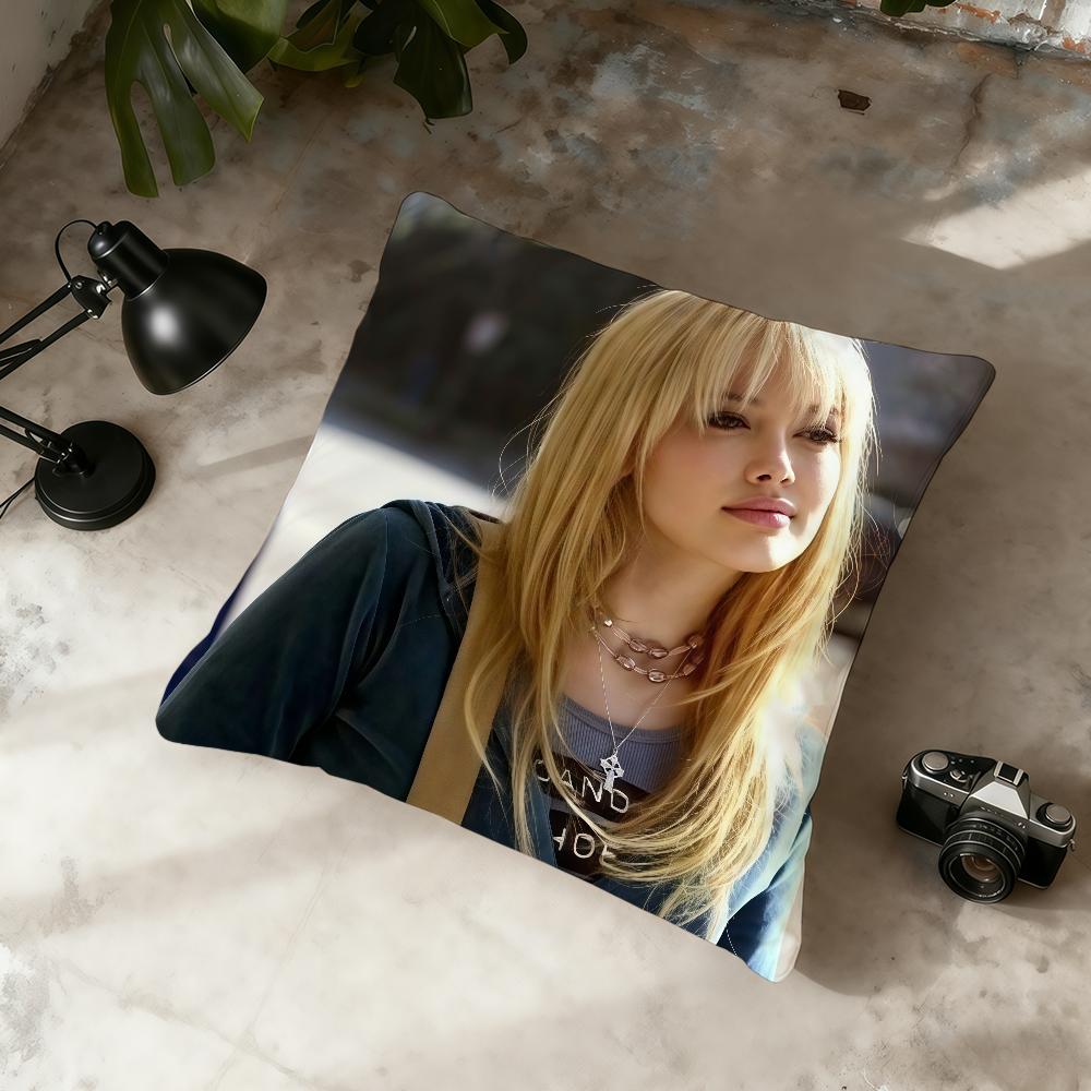 Singer H-Hilary Duff Actor cushion cover Home Office Convenient Nordic Simplicity Hit With Zipper Cushion Cover