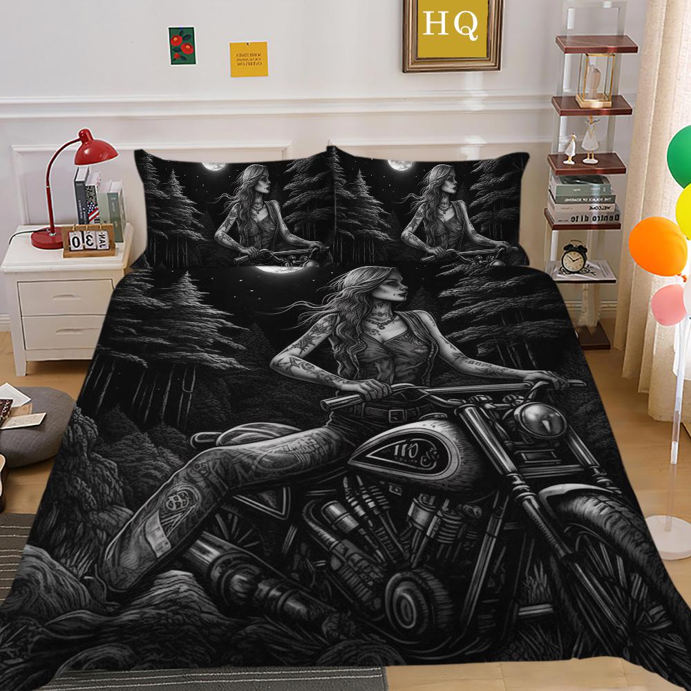 Красота черепа Покрывала с принтом Queen Twin Size Одеяло из микрофибры Набор для женщин и мужчин Модная постельная одежда