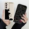Мультяшный Черный Кот Мягкий Чехол для Samsung Galaxy A36 A32 A33 A14 A24 A13 A34 A23 A12 A26 A22 A16 A56