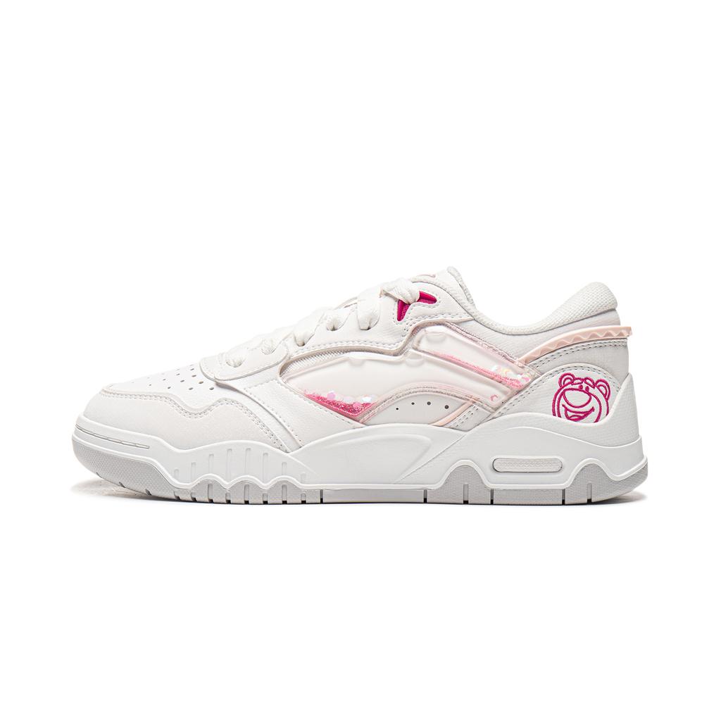 Disney x Li Ning Moon White 3 Амортизирующие износостойкие легкие низкие кеды для скейтбординга женские стандартные белые AGCV186-1
