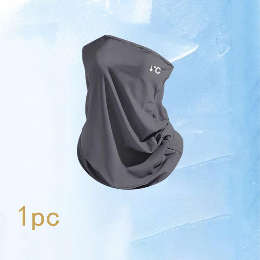 Летняя солнцезащитная маска Ice Silk для женщин, защита от ультрафиолета для езды на велосипеде, солнцезащитный шарф для шеи, длинная маска для шеи, маска для лица для мужчин