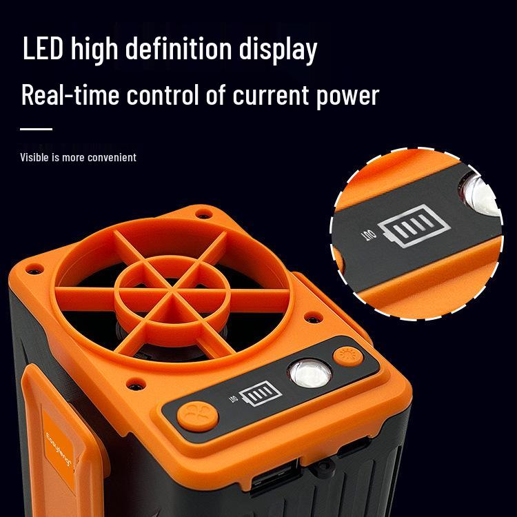 Rechargeable Portable Waist Clip Fan for Summer Cooling, Outdoor, and Construction Use