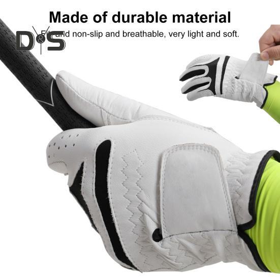 Мужские перчатки для гольфа для левой руки с противоскользящей рукояткой, мягкие перчатки для гольфа из овечьей кожи, подарки для гольфа на День отца и любителей гольфа