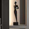 Фигура Скульптуры Абстрактное искусство фигуры скульптура украшение черная смола скульптура Легкая роскошь ТВ-тумба украшение для дома поделки