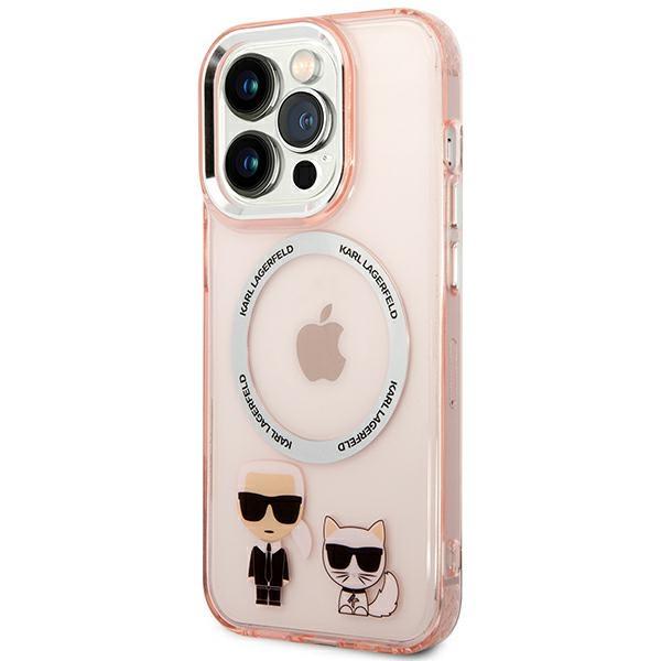 Etui do iPhone 14 Pro Max Karl Lagerfeld MagSafe Różowe