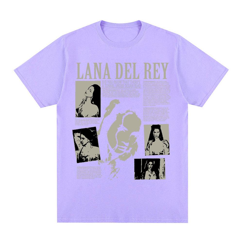 Singer Lana Del Rey Music Album Did You Know That There's A Tunnel Under Ocean Blvd Oversized T-shirtUnisex Fashion T-shirts
