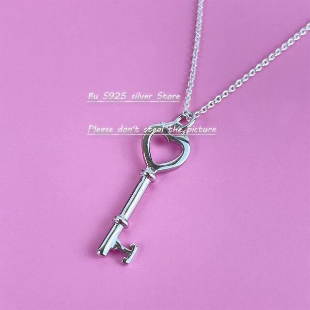 Новое ожерелье с подвеской в виде короны из розового золота и серебра S925 пробы для женщин, цепочка для свитера, цепочка с костяной цепочкой, модные ювелирные изделия