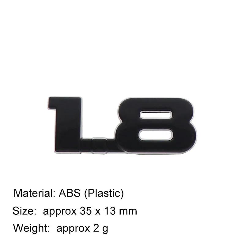 3D Премиум ABS Наклейка на Автомобиль 1.8 Буква Значок на Кузов Декаль Внешнее Украшение