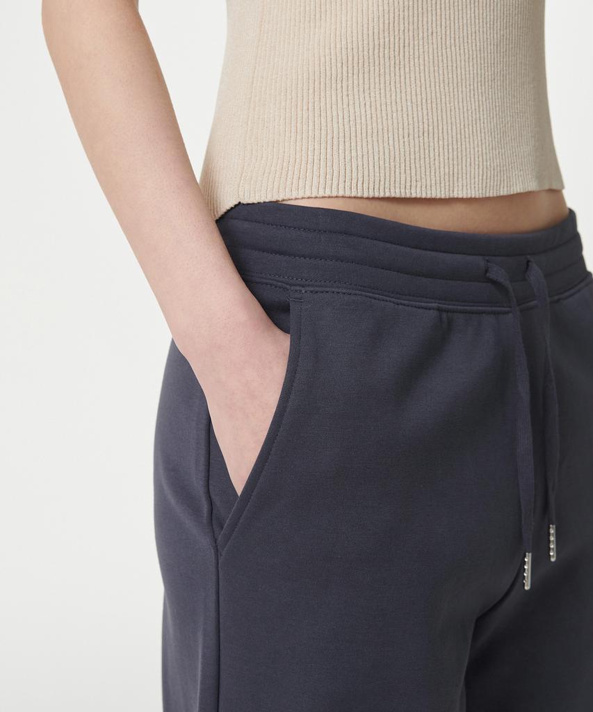 MUSINSA STANDARD WOMAN Женские широкие спортивные брюки из махровой ткани [Сине-серый]