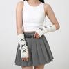 Thicken Y2K Fingerless Gloves Soft Knitted Sleeve Cover Fashion Bow Arm Warmers  Winter