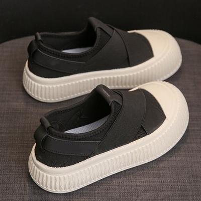 Женская обувь больших размеров, туфли на плоской подошве, парусиновые туфли с толстой подошвой, весенние и летние туфли-лодочки с мягкой подошвой и дышащей подошвой