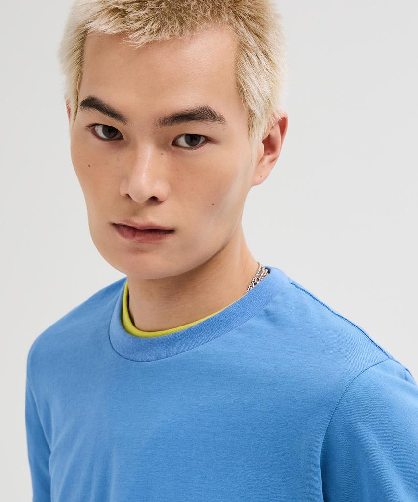 LEIRE 90S Vintage Fit Washed T-Shirt [Blue]