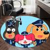 1pc Sheriff Labrador3 Design Printed Area Round Carpet for Bedroom Living Room Home Decor Rugs Mat Non Slip Mat Rug for Bedside