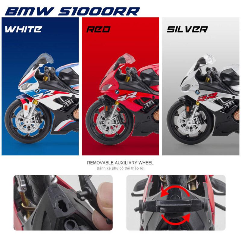Масштаб 1/12 Мотоцикл BMW S1000RR Литые металлические модели Игрушка-мотоцикл Для подарков Коллекций Декораций