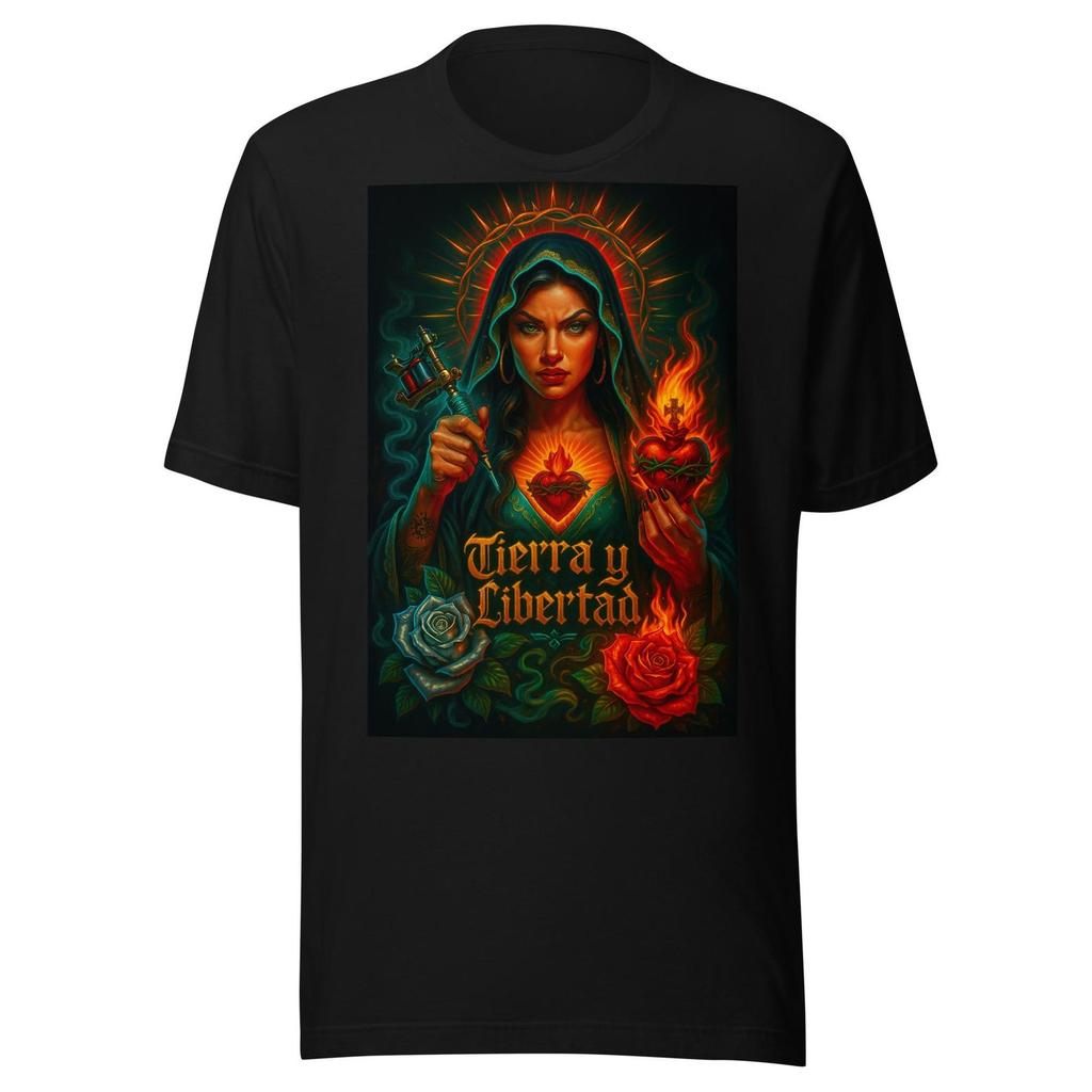 Tierra Y Libertad Santa Muerte Unisex t-shirt