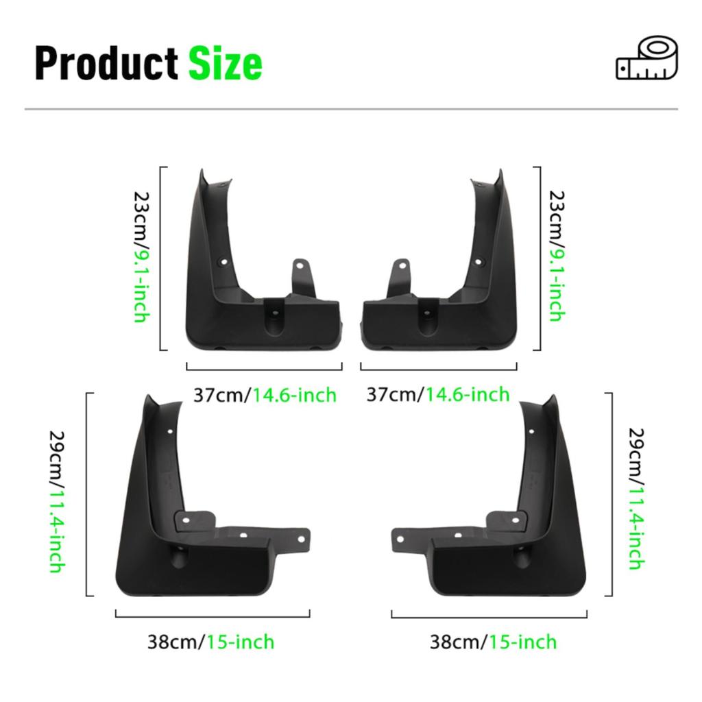 4PCS Car Mud Flaps Splash Guards Mudguards Car Mud Flaps Compatible with BMW X3 G01/G01 M Sport 2018 2019 2020