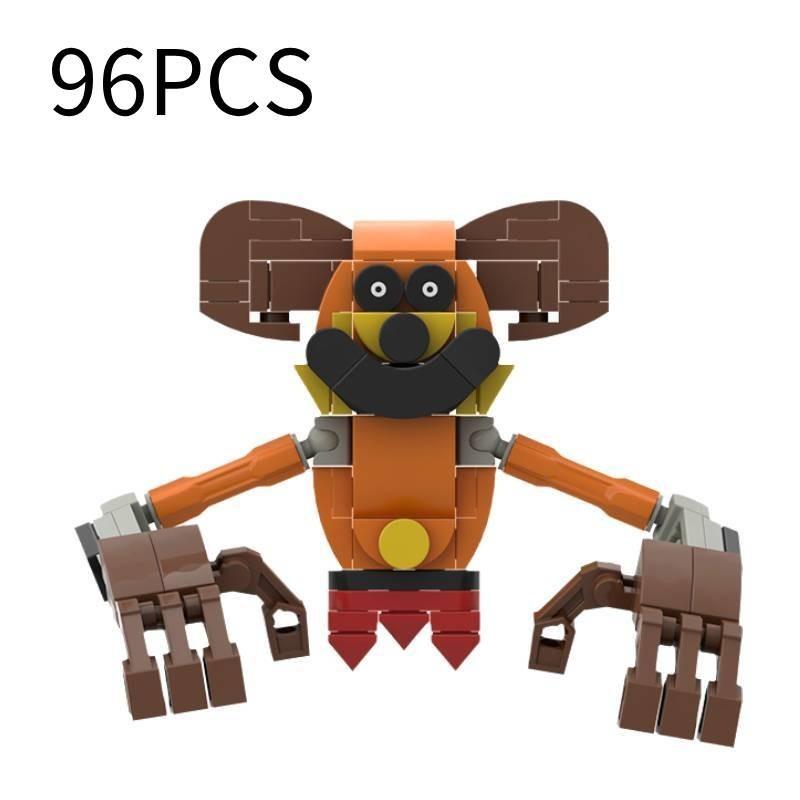 Очаровательные улыбающиеся животные, пазлы, конструктор, игрушка, высококачественные пластиковые фигурки